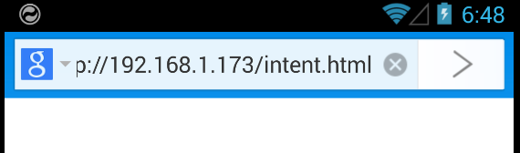 Intent URL Scheme