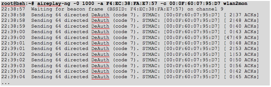 de-auth attack
