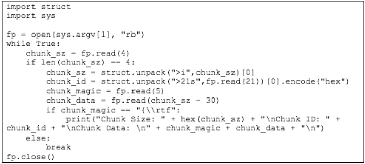 python script