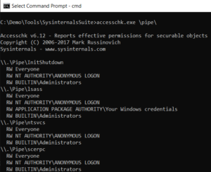vulnerable named pipe server
