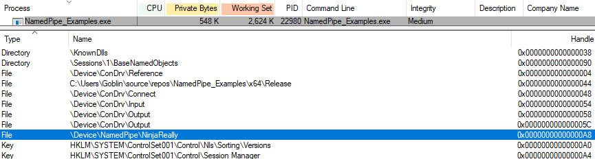vulnerable named pipe server