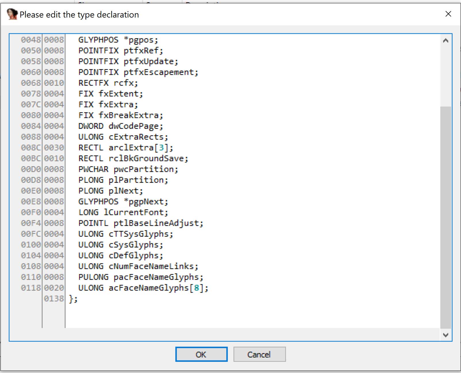 Viewing Outdated ESTROBJ Structure for Windows 10