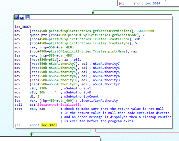 Static Analysis of Windows Named Pipes - Check Three | VerSprite Cybersecurity Research Services