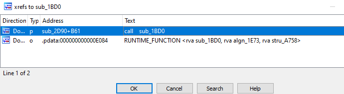 VerSprite Windows Named Pipe Static Analysis: Sub12E0