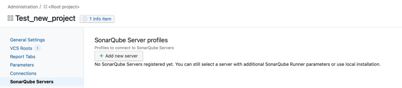 Edit project settings in SonarQube Servers | Versprite CyberSecurity