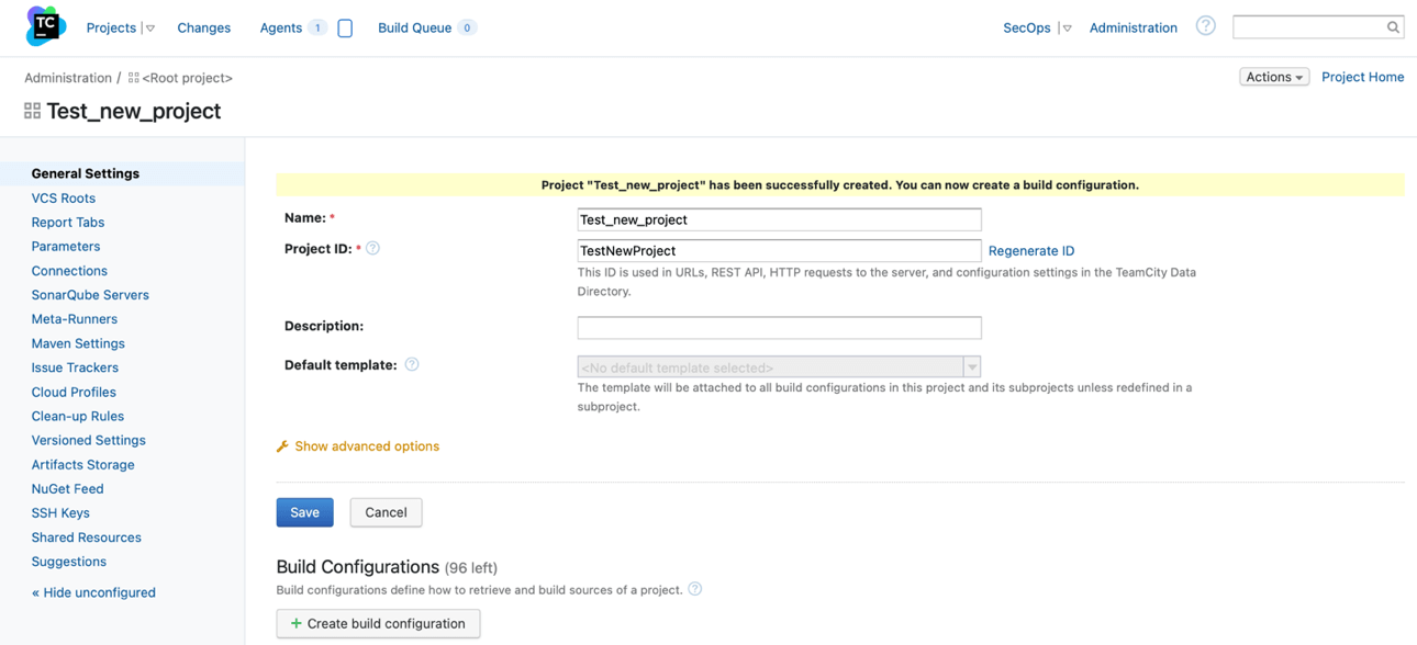 How to create your first project in TeamCity devops | VerSprite Cybersecurity DevSecOps