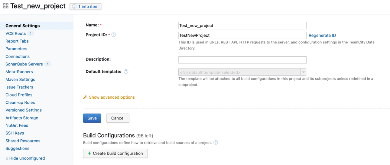 How to set up SonarQube Create new Build Configuration DevOps securityl | Versprite CyberSecurity