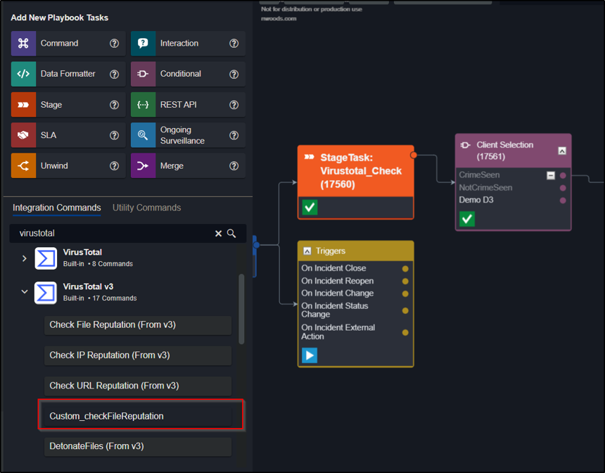 Automating Playbooks in D3